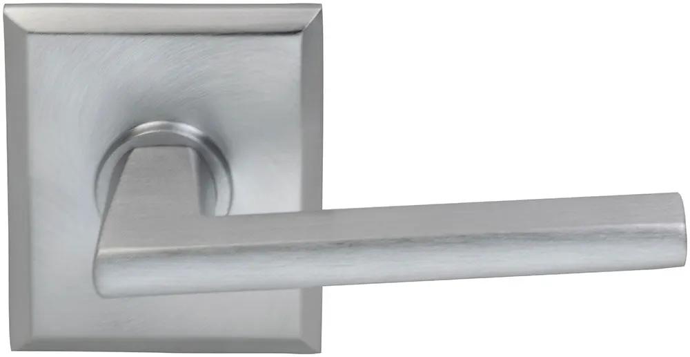 Omnia Prodigy Interior Modern Lever Latchset with Rectangular Rose by Omnia