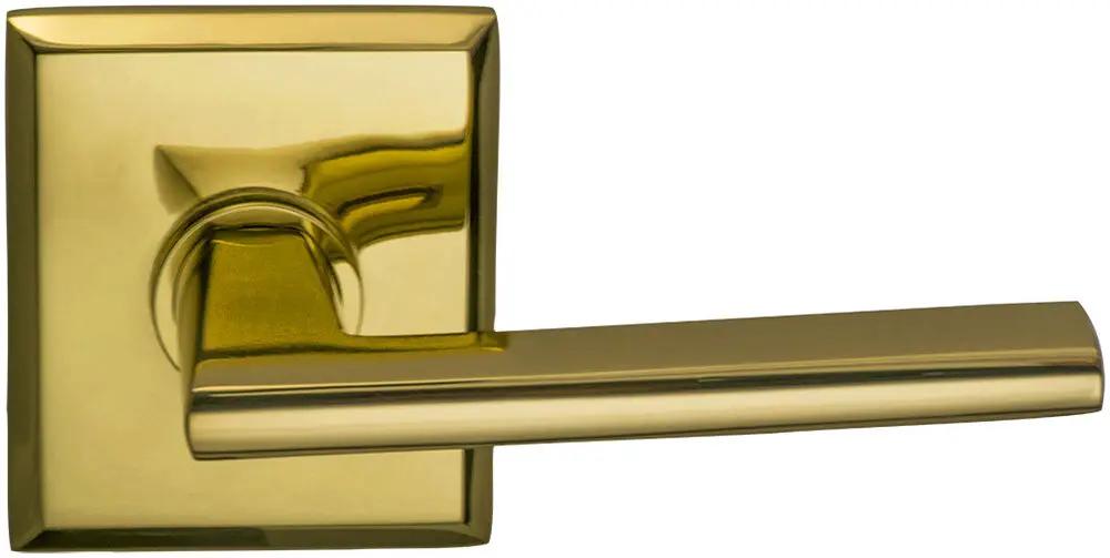 Omnia Prodigy Interior Modern Lever Latchset with Rectangular Rose by Omnia