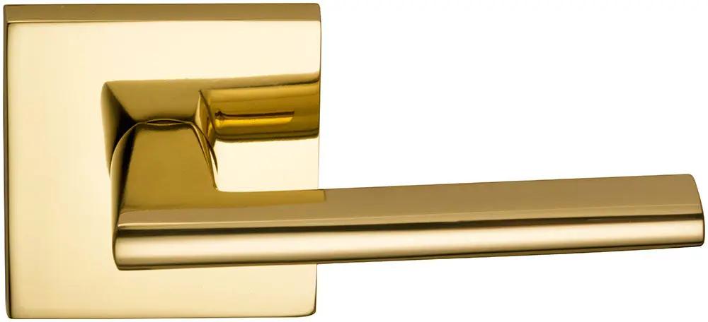 Omnia Prodigy Interior Modern Lever Latchset with Square Rose by Omnia