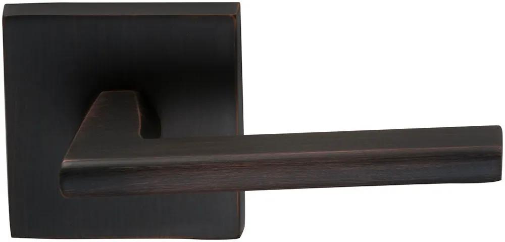 Omnia Prodigy Interior Modern Lever Latchset with Square Rose by Omnia