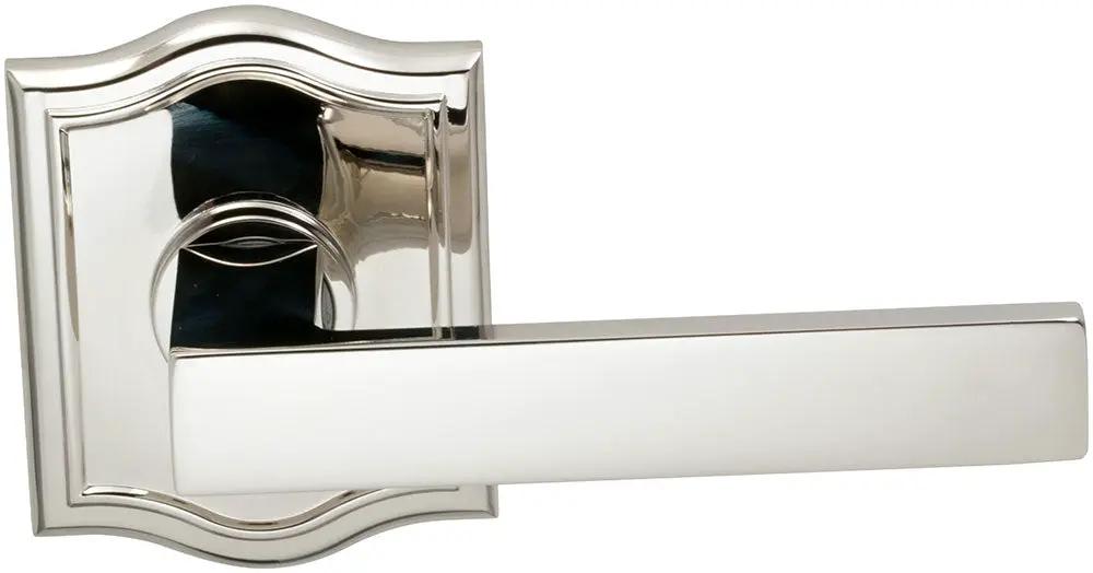 Omnia Prodigy Interior Modern Lever Latchset with Arched Rose by Omnia