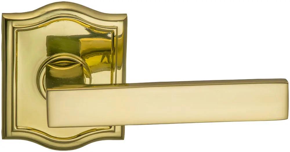 Omnia Prodigy Interior Modern Lever Latchset with Arched Rose by Omnia