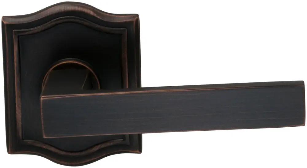 Omnia Prodigy Interior Modern Lever Latchset with Arched Rose by Omnia