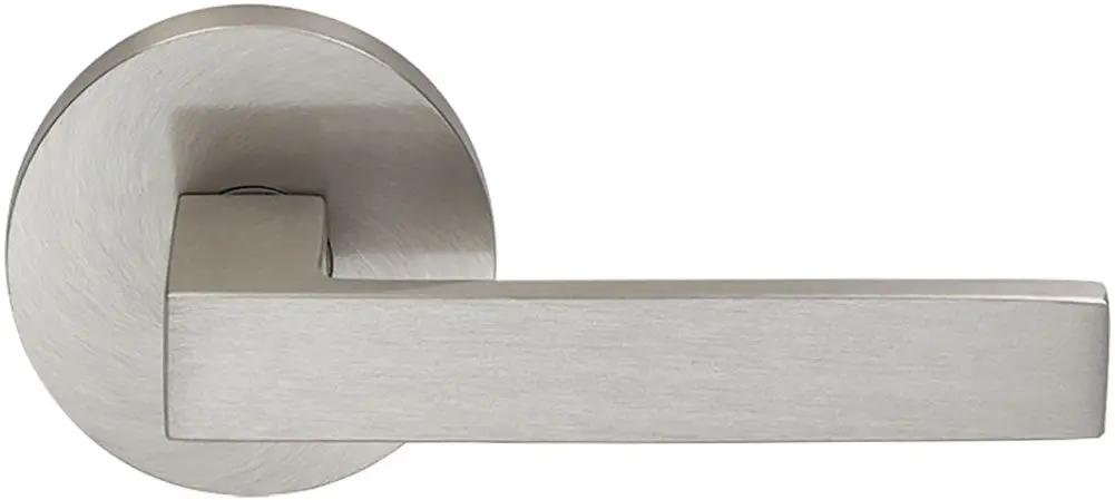 Omnia Prodigy Interior Modern Lever Latchset with Modern Round Rose by Omnia