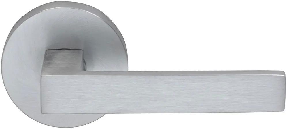 Omnia Prodigy Interior Modern Lever Latchset with Modern Round Rose by Omnia
