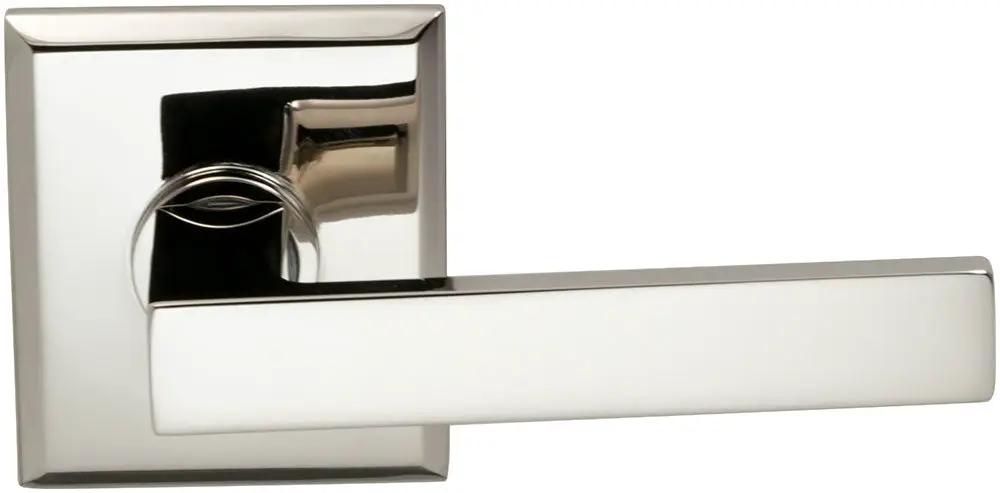 Omnia Prodigy Interior Modern Lever Latchset with Rectangular Rose by Omnia