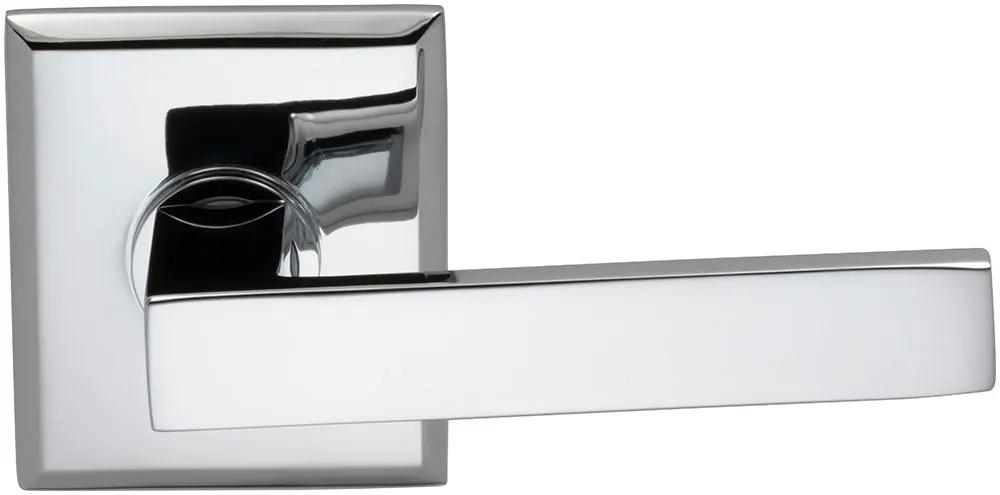 polished chrome lever
