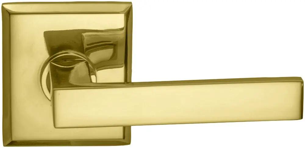 Omnia Prodigy Interior Modern Lever Latchset with Rectangular Rose by Omnia