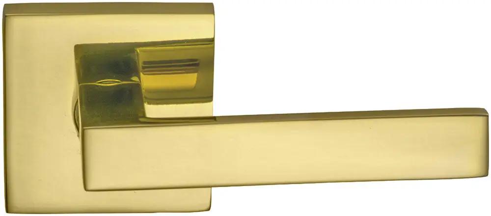 Omnia Prodigy Interior Modern Lever Latchset with Square Rose by Omnia