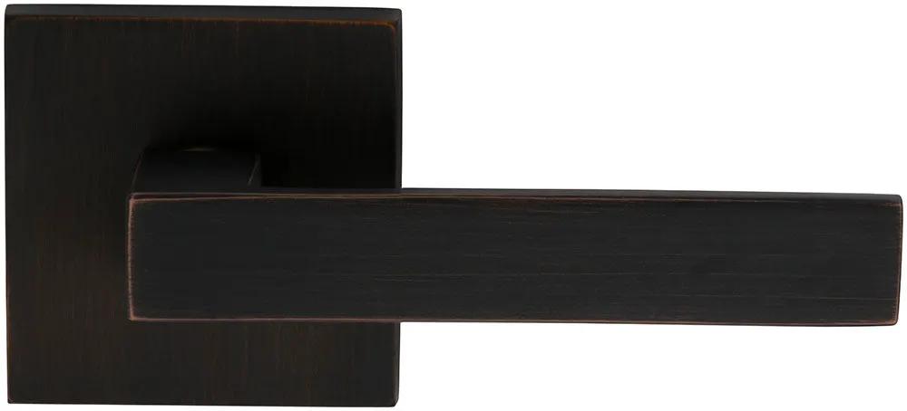 Omnia Prodigy Interior Modern Lever Latchset with Square Rose by Omnia
