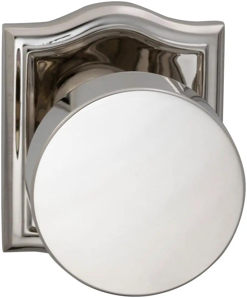 Omnia Prodigy Interior Modern Knob Latchset with Arched Rose by Omnia