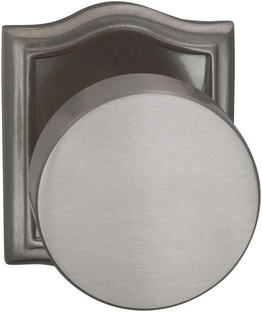 Omnia Prodigy Interior Modern Knob Latchset with Arched Rose by Omnia