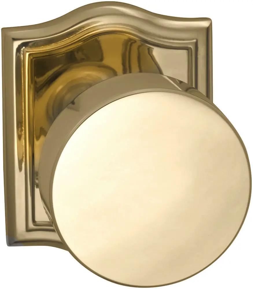 Omnia Prodigy Interior Modern Knob Latchset with Arched Rose by Omnia