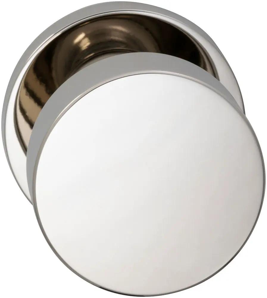Omnia Prodigy Interior Modern Knob Latchset with Modern Round Rose by Omnia