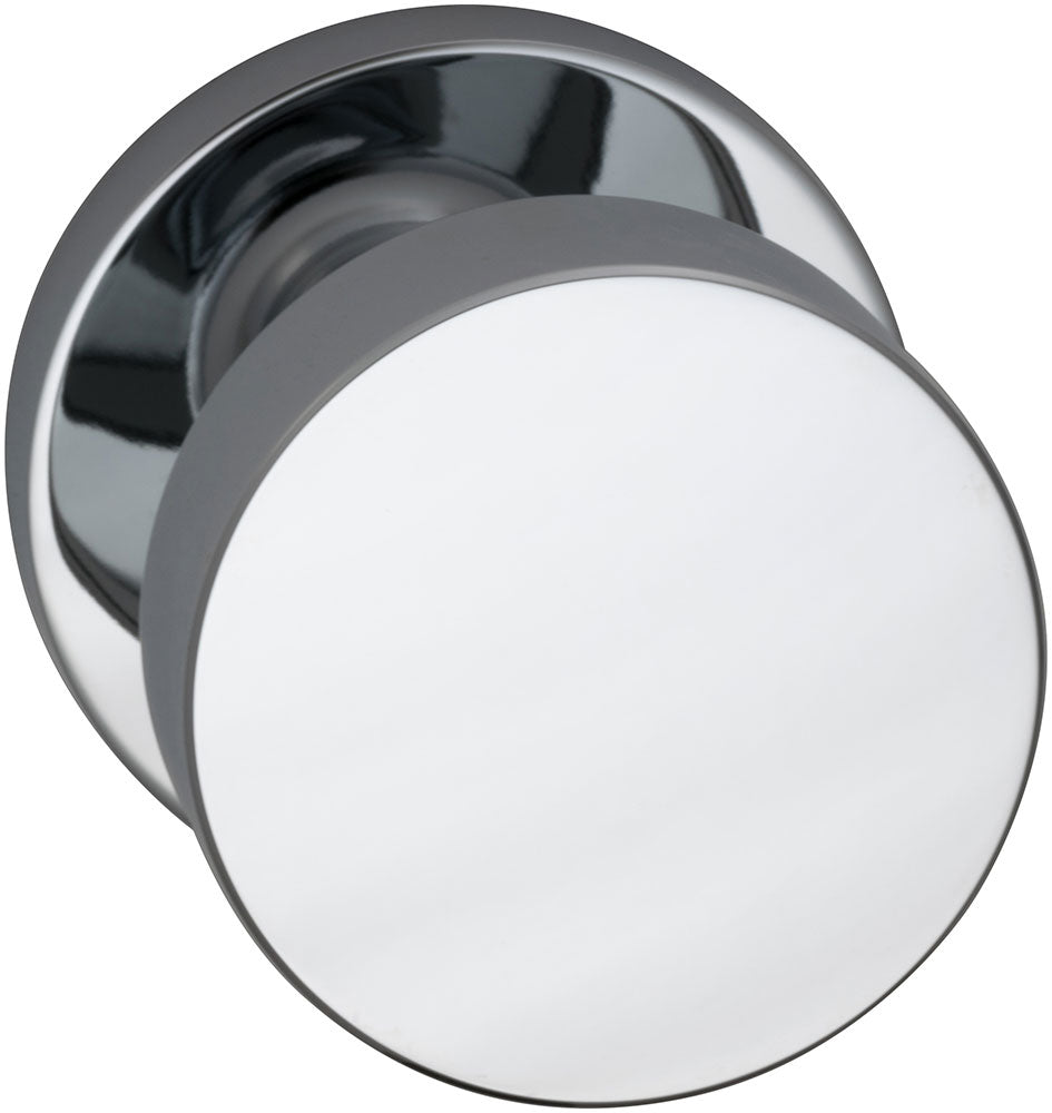 polished chrome knob