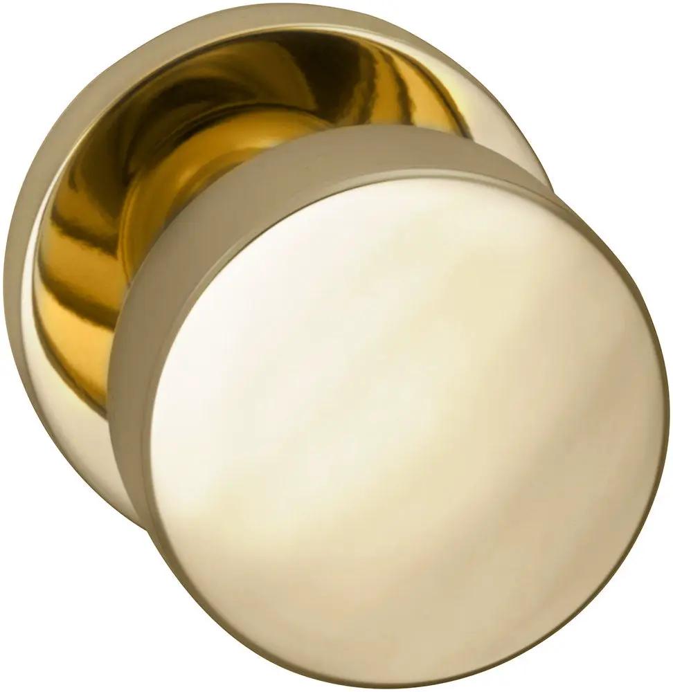 Omnia Prodigy Interior Modern Knob Latchset with Modern Round Rose by Omnia