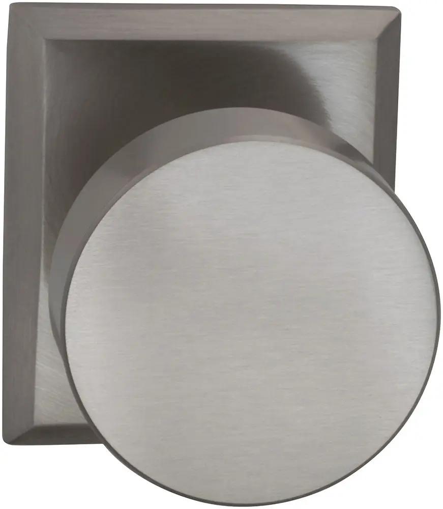 Omnia Prodigy Interior Modern Knob Latchset with Rectangular Rose by Omnia