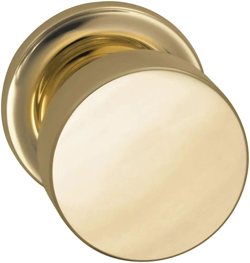 Omnia Prodigy Interior Modern Knob Latchset with Traditional Round Rose by Omnia