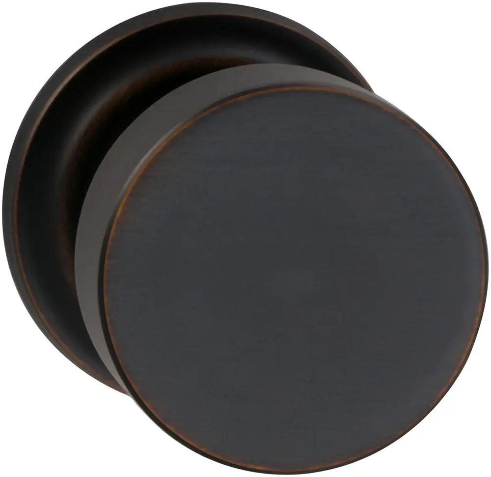 Omnia Prodigy Interior Modern Knob Latchset with Traditional Round Rose by Omnia