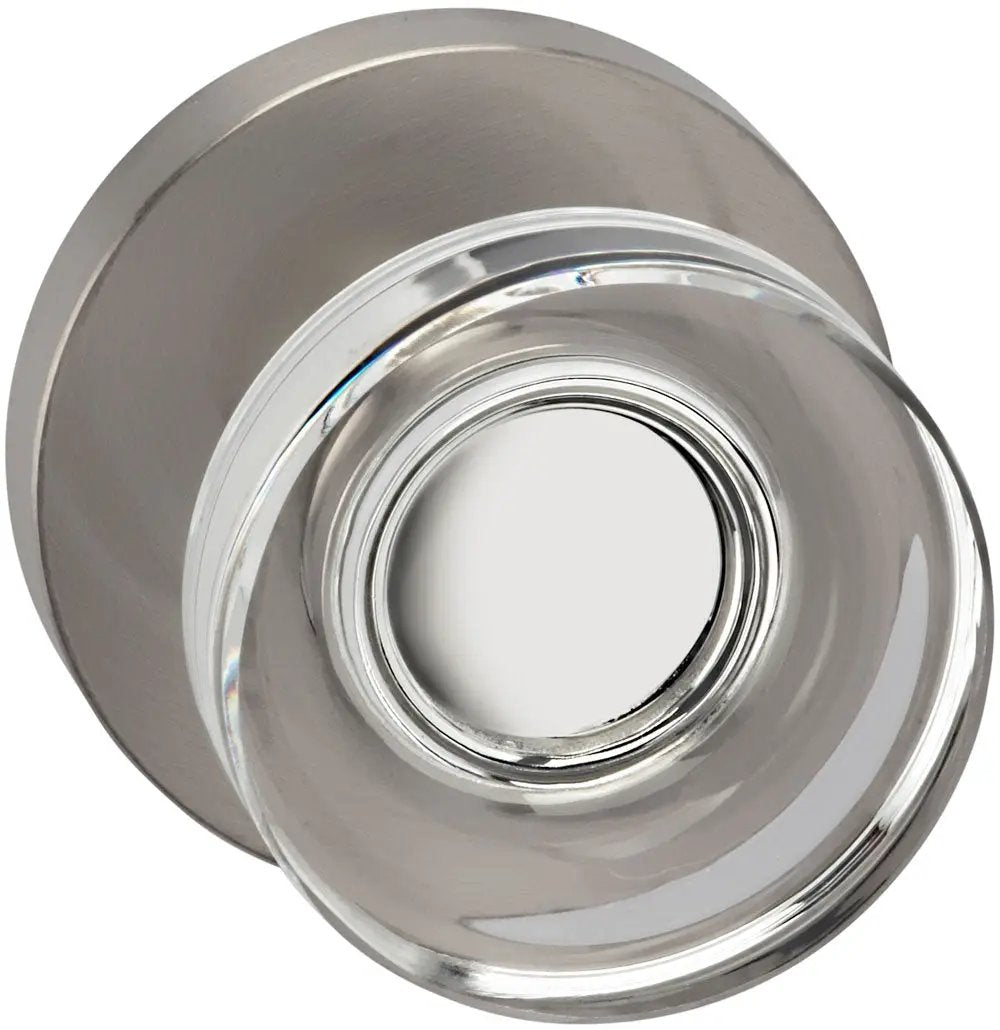 lacquered satin nickel knob