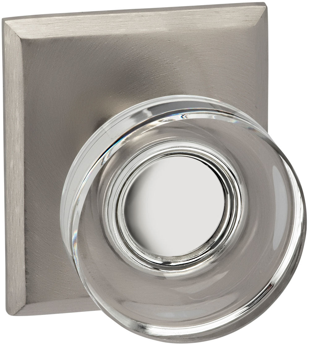 lacquered satin nickel knob