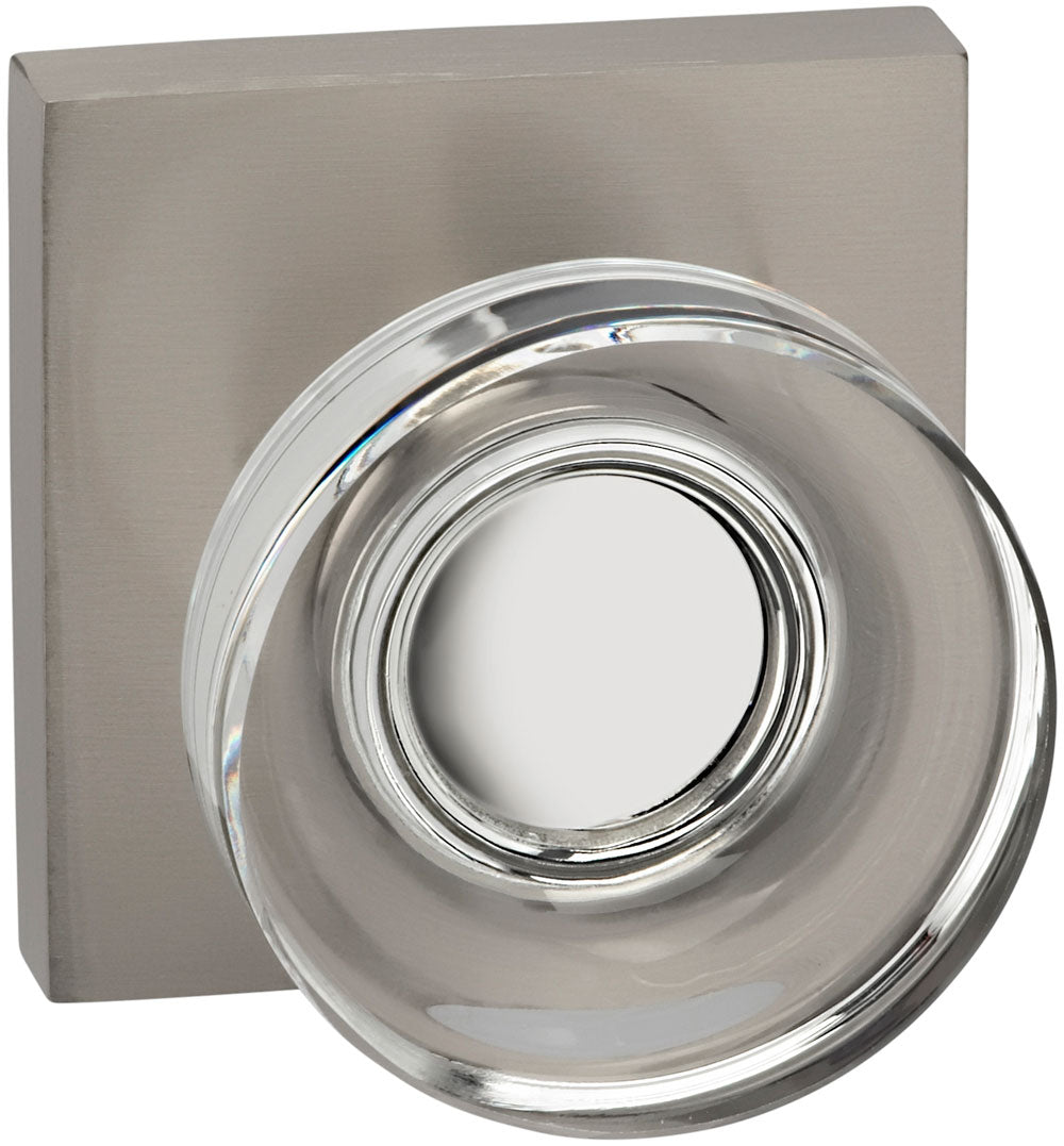 lacquered satin nickel knob