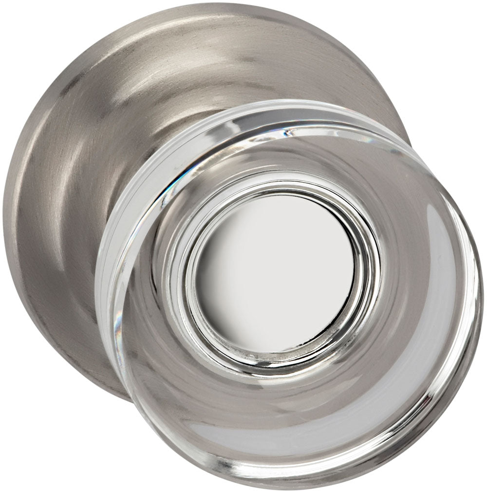 lacquered satin nickel knob