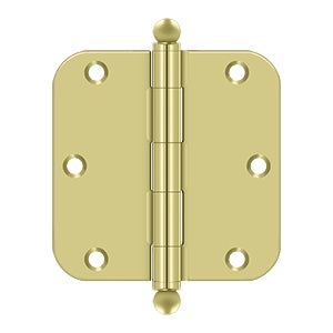 Deltana 3-1/2" x 3-1/2" x 5/8" Radius Hinge, with Ball Tips