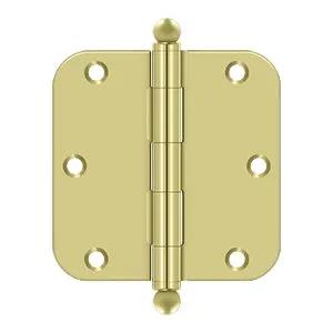 Deltana 3-1/2" x 3-1/2" x 5/8" Radius Hinge, with Ball Tips by Deltana