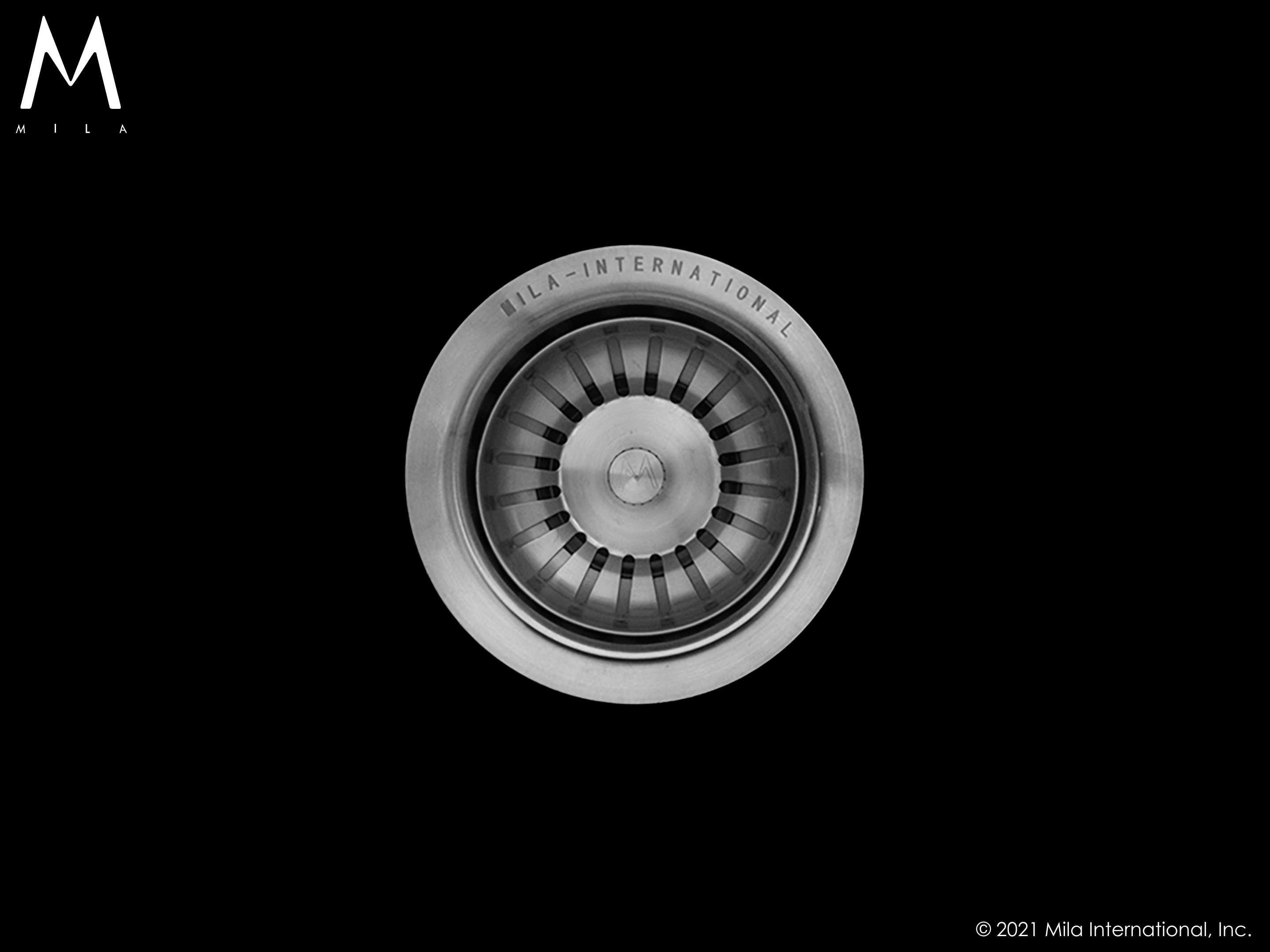 satin brushed ss sink strainer