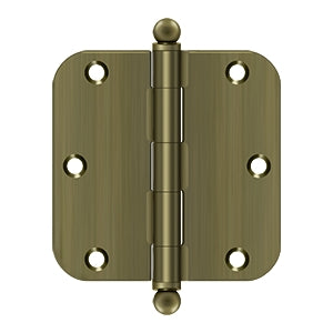 Deltana 3-1/2" x 3-1/2" x 5/8" Radius Hinge, with Ball Tips