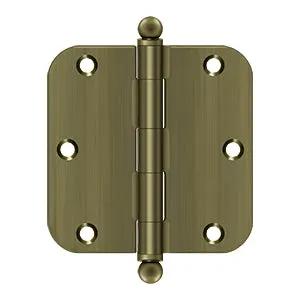 Deltana 3-1/2" x 3-1/2" x 5/8" Radius Hinge, with Ball Tips by Deltana