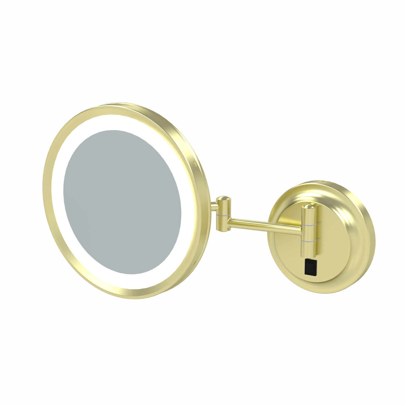 Aptations Kimball and Young Single-Sided LED Round Arm Wall Mirror - Hardwired