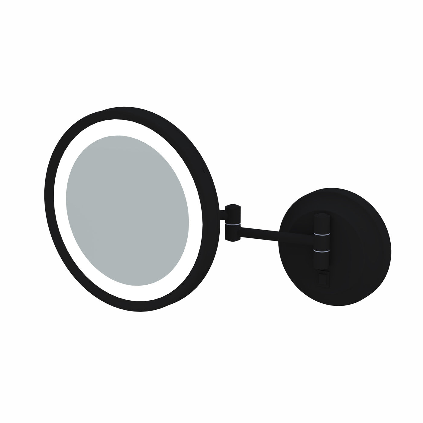 Aptations Kimball and Young Single-Sided LED Round Arm Wall Mirror - Hardwired