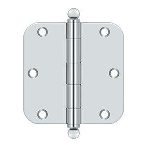 polished chrome hinge