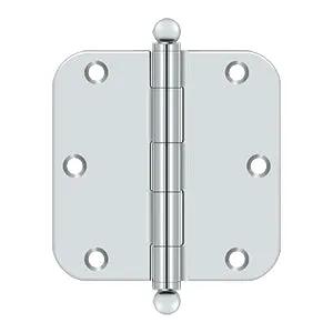 polished chrome hinge