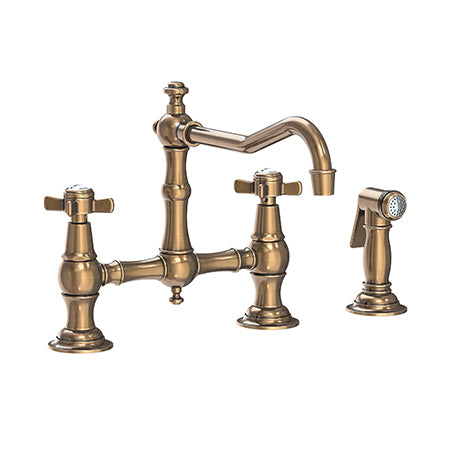 Newport Brass Fairfield Kitchen Bridge Faucet with Side Spray
