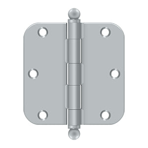 Deltana 3-1/2" x 3-1/2" x 5/8" Radius Hinge, with Ball Tips