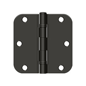 Deltana 3-1/2" x 3-1/2" x 5/8" Radius Hinge, Ball Bearing