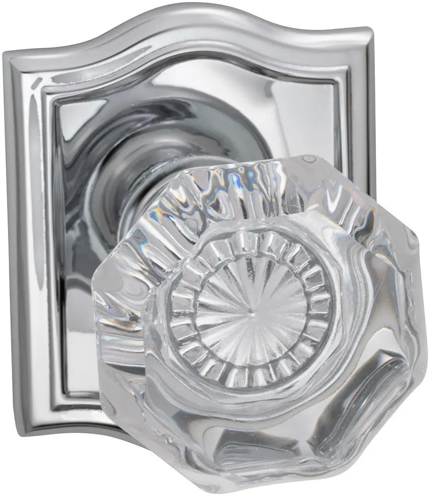 polished chrome knob