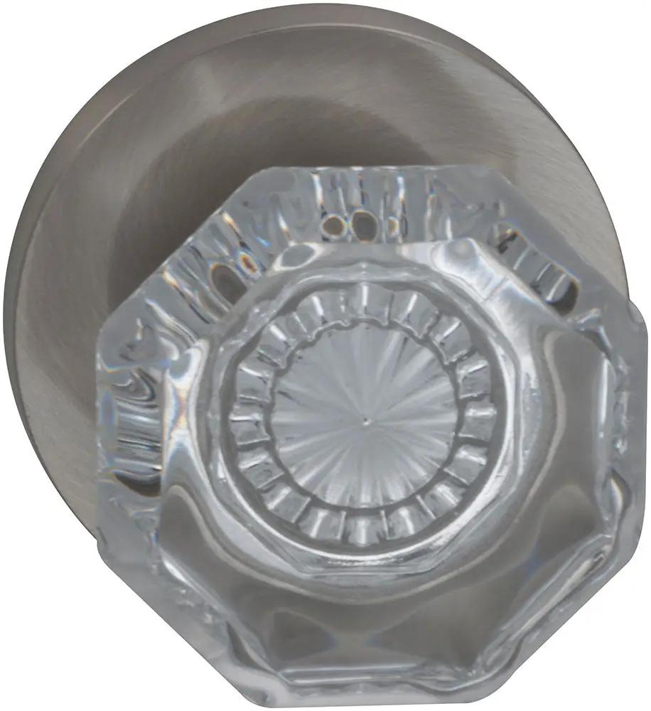 Omnia Prodigy Interior Traditional Knob Latchset with Modern Round Rose by Omnia