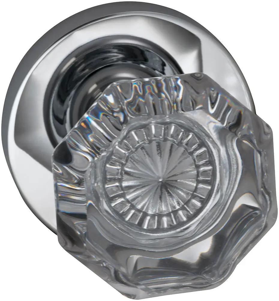 polished chrome knob