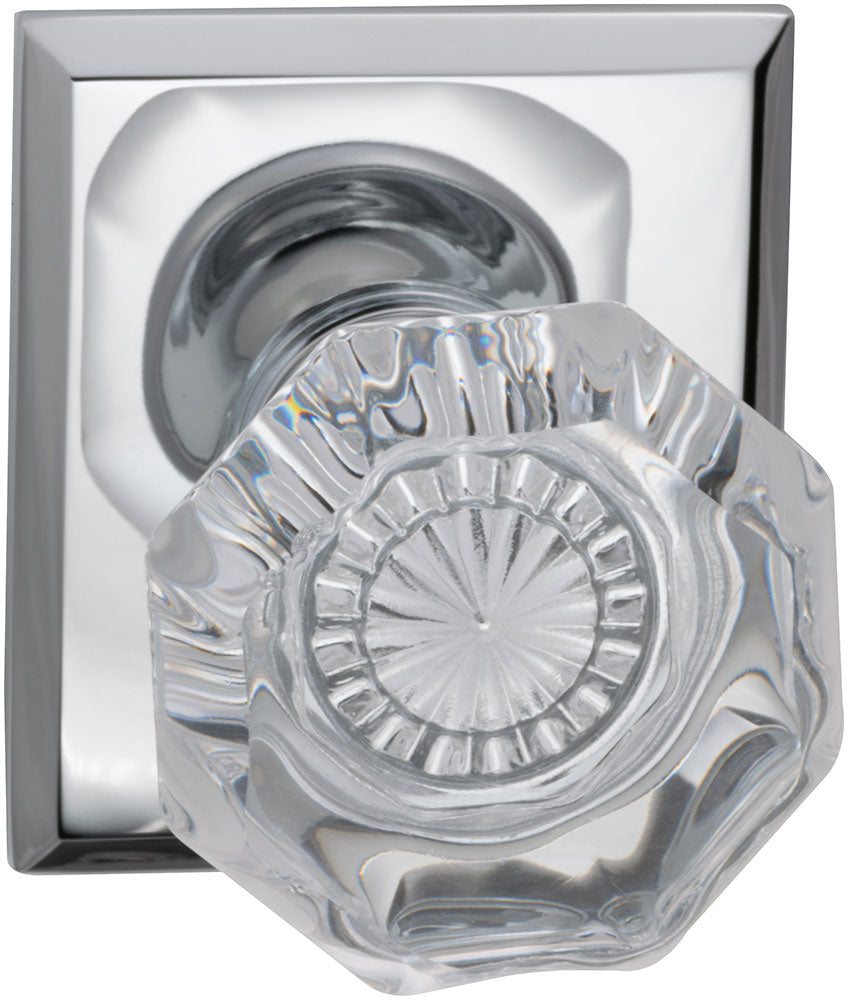 polished chrome knob