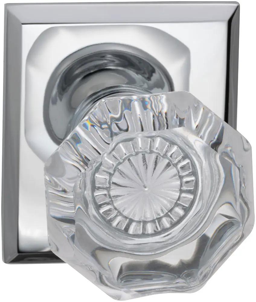 polished chrome knob