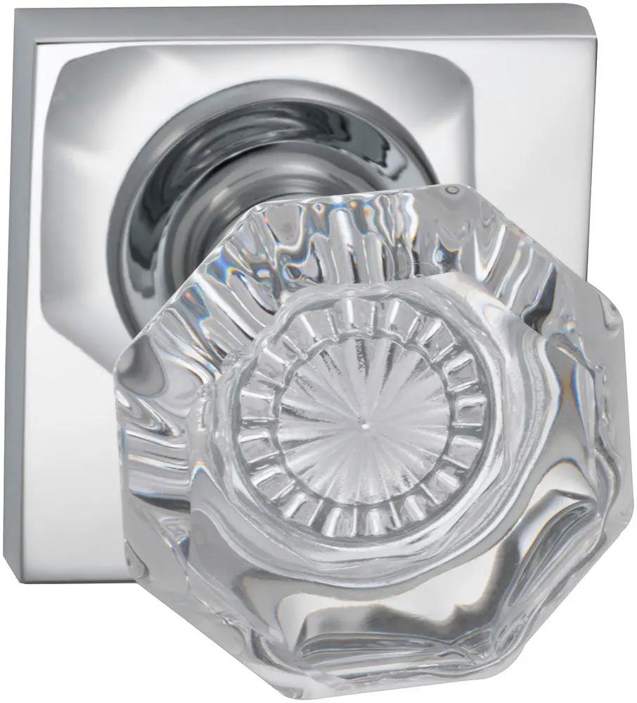 polished chrome knob