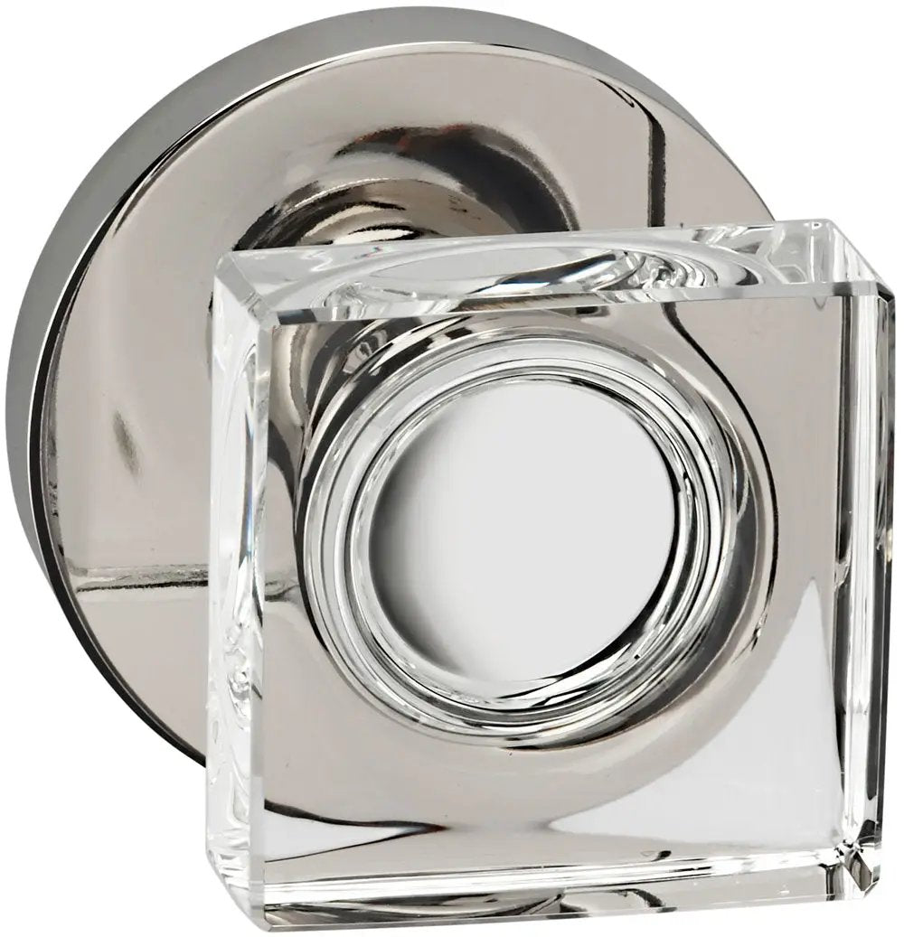 lacquered polished nickel knob