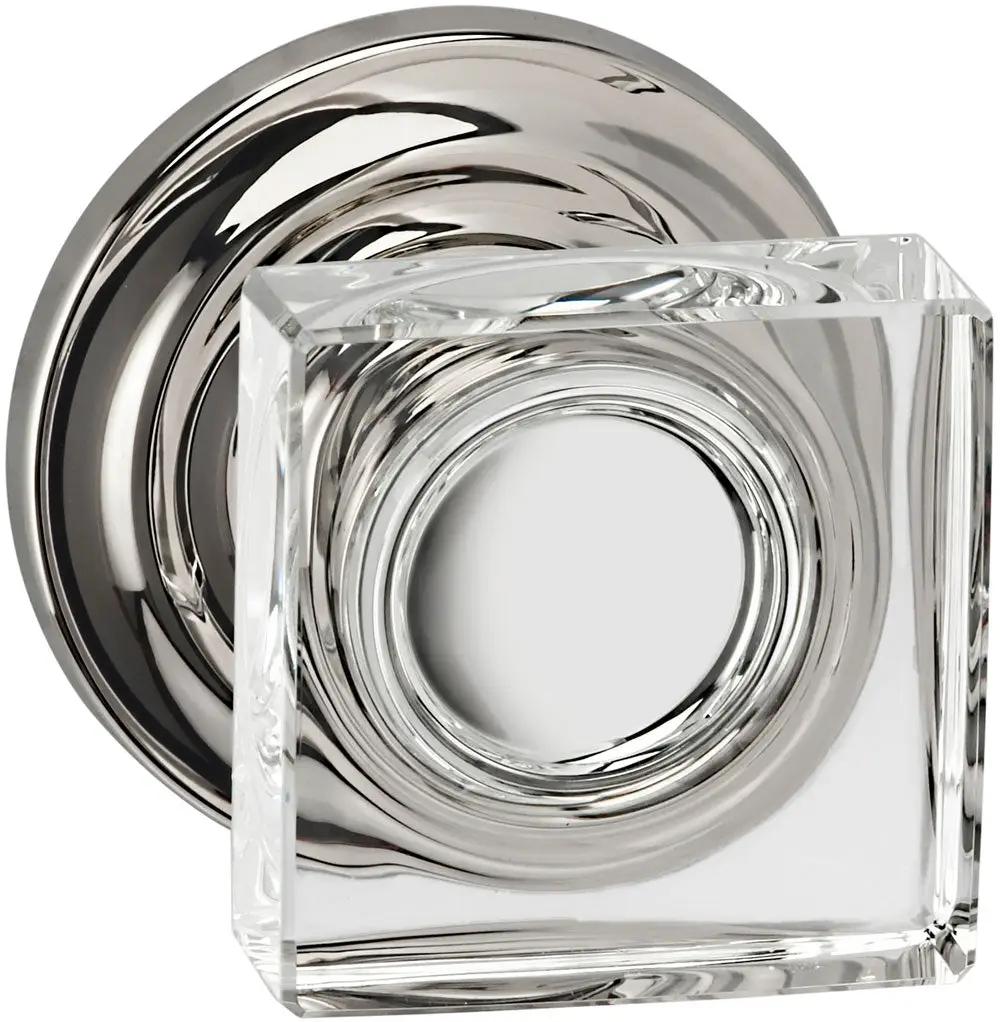 lacquered polished nickel knob