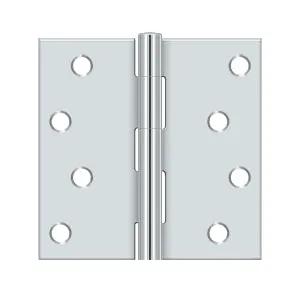 polished chrome hinge