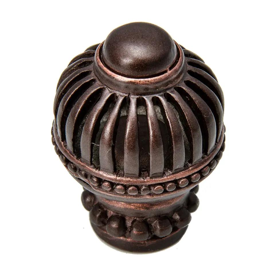 Carpe Diem Cricket Cage Large Round Knob with Beaded Base by Carpe Diem