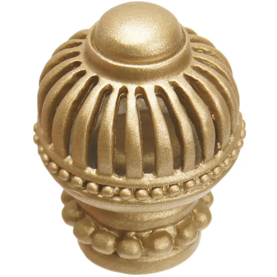 Carpe Diem Cricket Cage Large Round Knob with Beaded Base by Carpe Diem